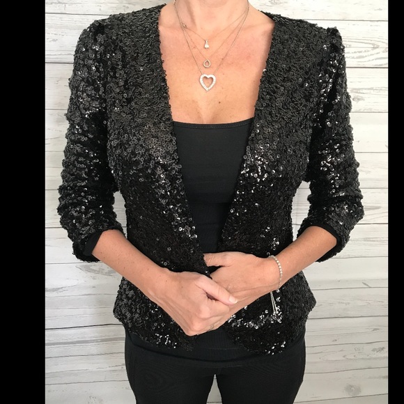 black sparkle jacket